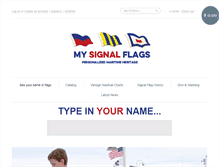 Tablet Screenshot of mysignalflags.com